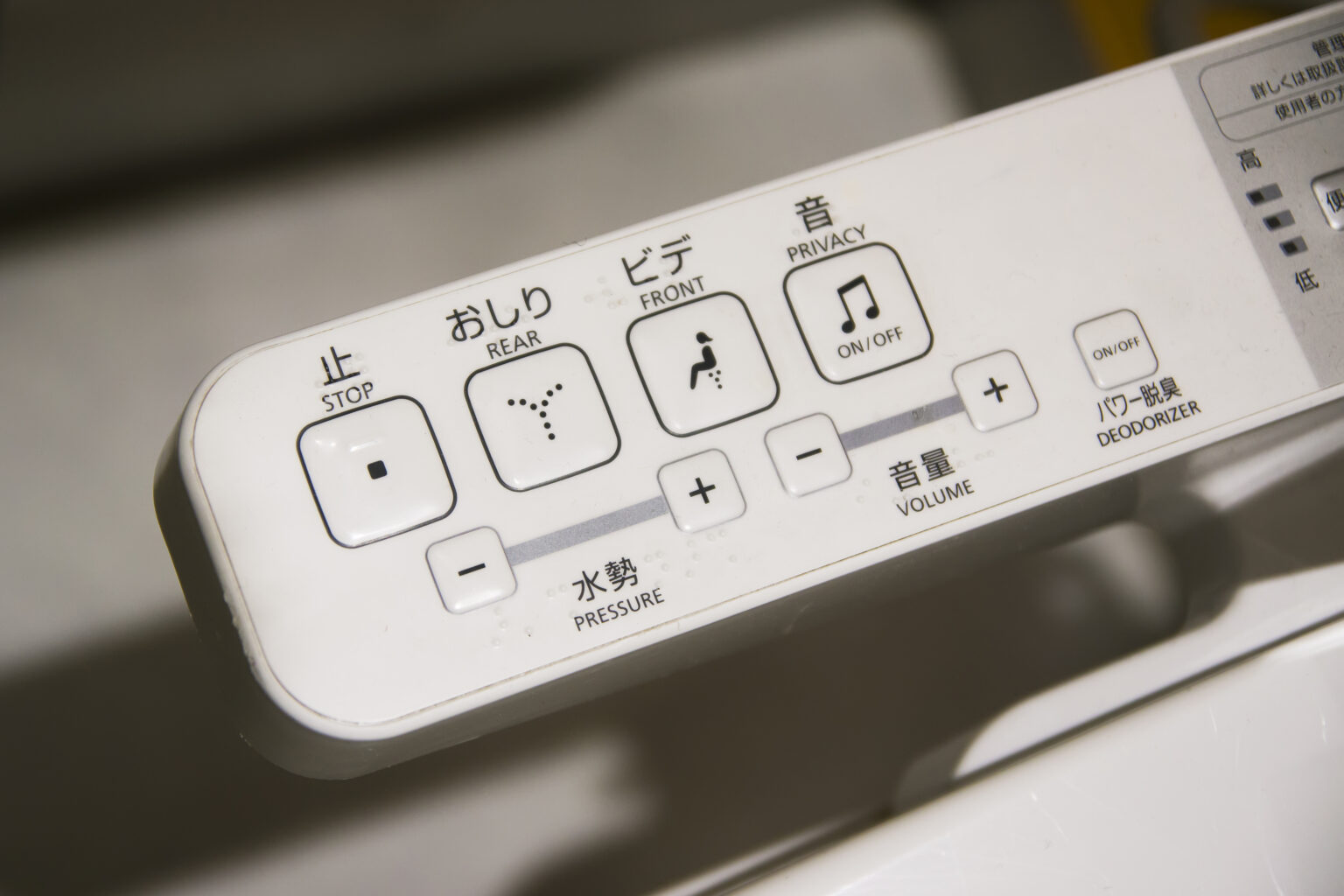Japanese Bidet Panel